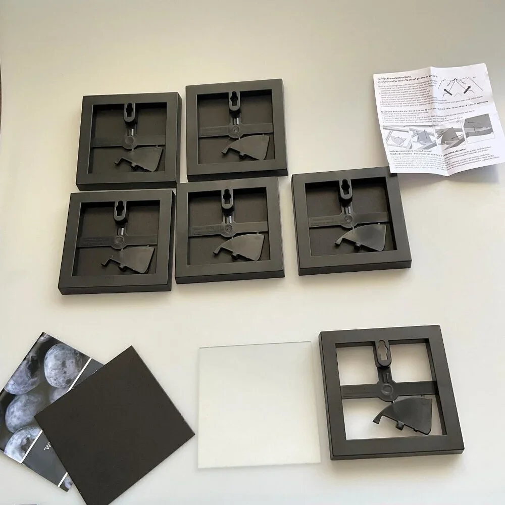 PICTURE FRAMES, GALLERY WALL FRAMES, 4 X 4 INSPIRATIONAL QUOTES LIKE NEW (6)